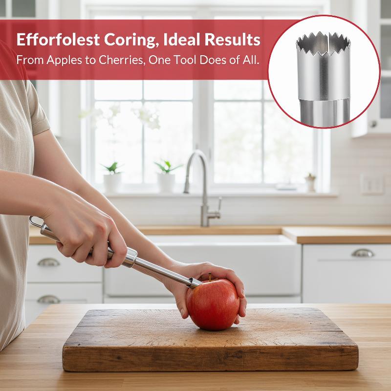 Kitchen Home Gadgets - 4pcs 과일 코어 제거기 커터 주방
