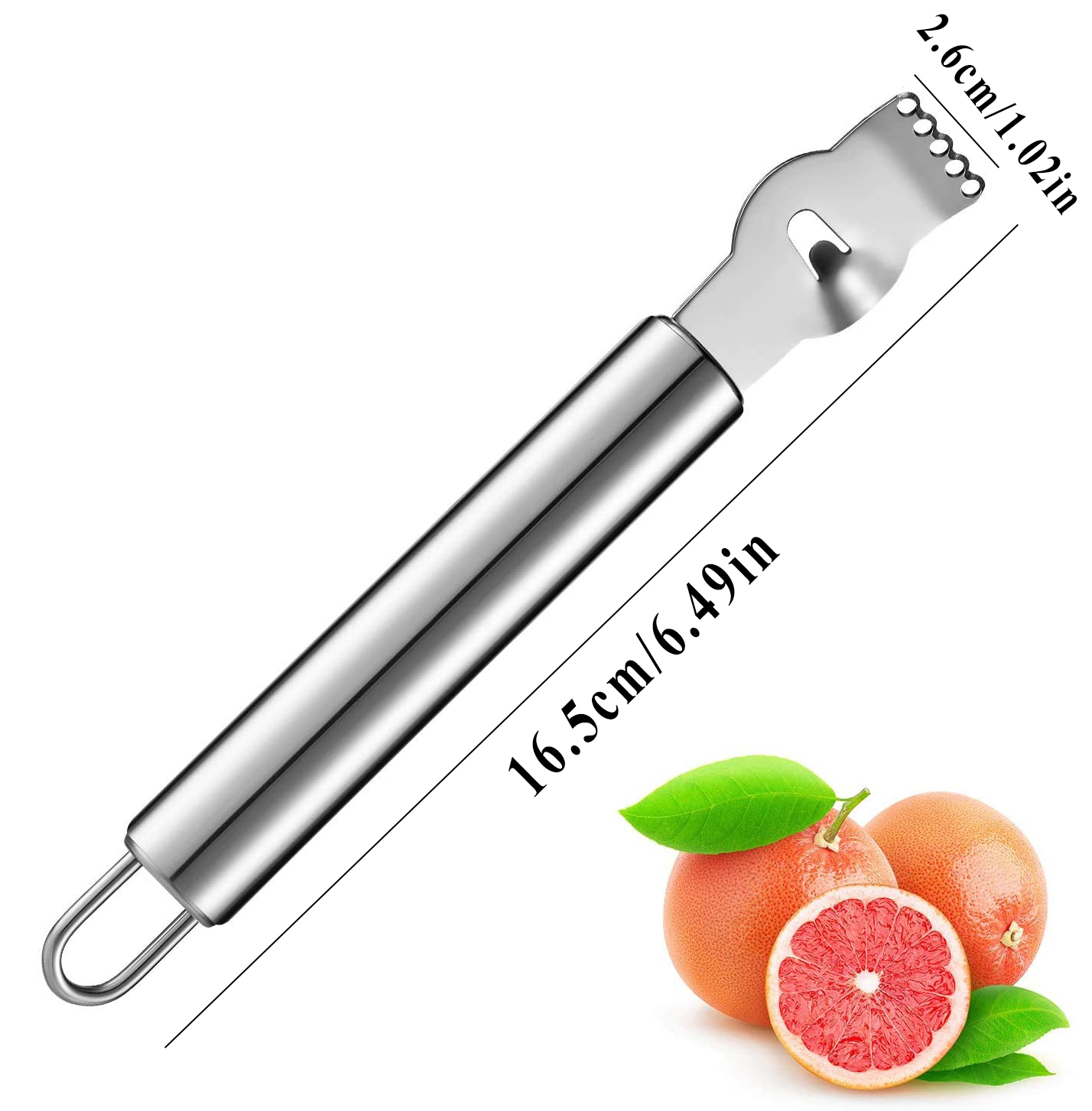 Kitchen Gadgets Useful - 스테인리스 스틸 레몬 제스터 그레이터, 채널