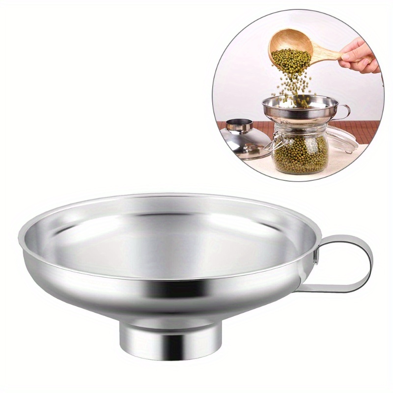 Kitchen Gadgets Design - 1개입 넓은 입구 액체 주입구, 스테인리스