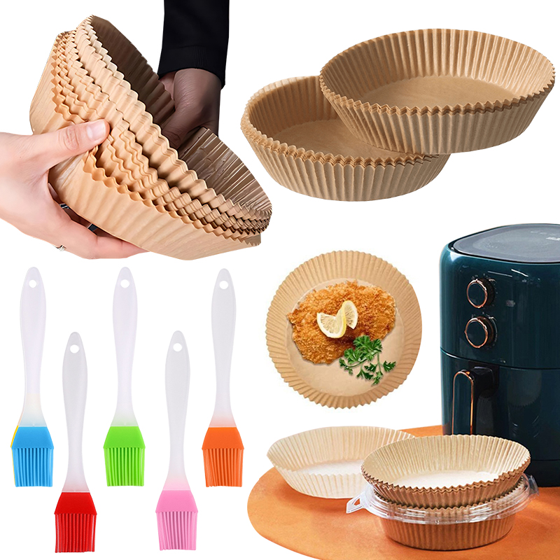 Kitchen Gadgets Baking - 50/100개 에어프라이어 종이 접시 (랜덤 색상