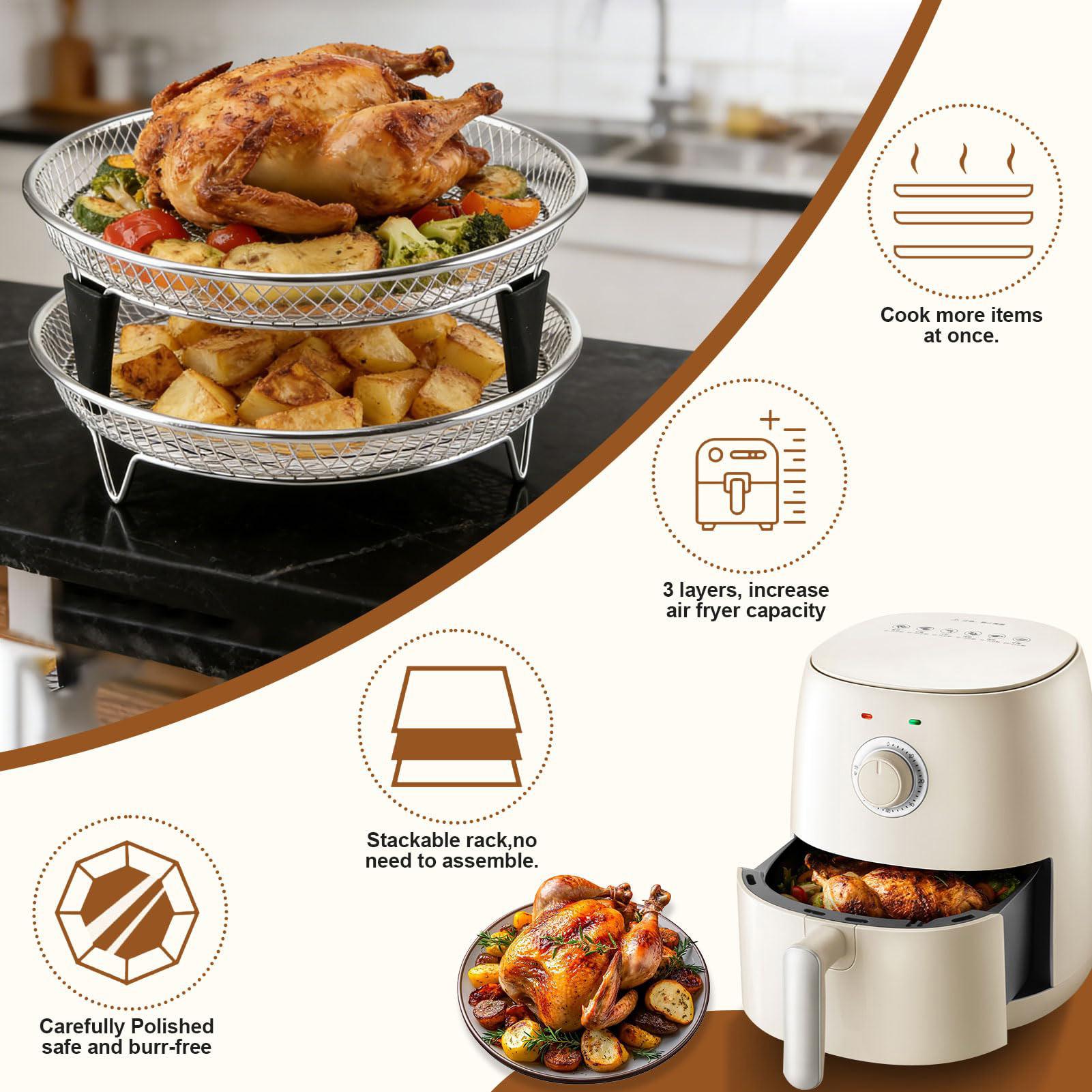 에어프라이어 바스켓 스테인리스 스틸 적층형 트레이 2종 - Kitchen Gadgets Air Fryer 리뷰 및 가격