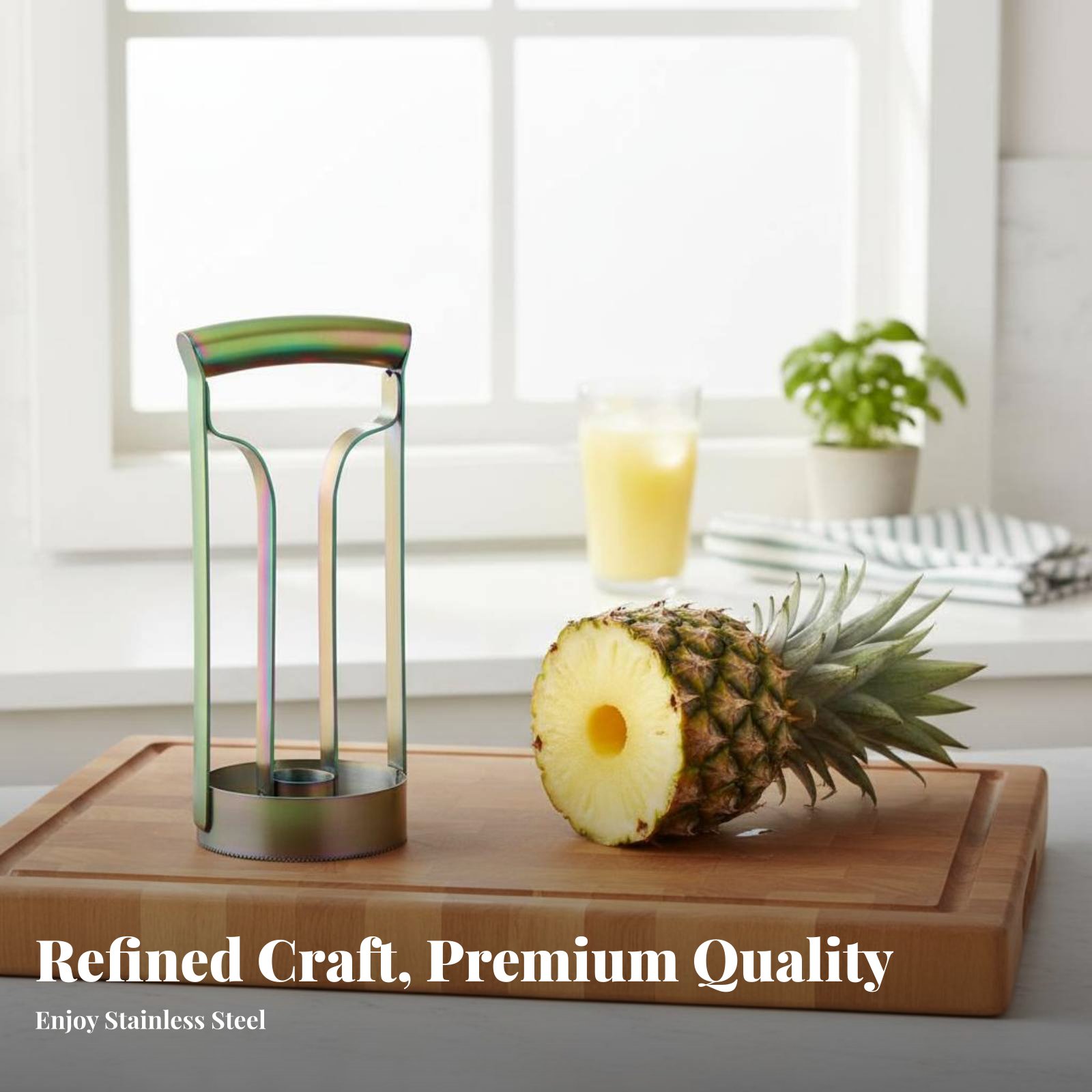 스테인레스 스틸 파인애플 커터 코어 및 슬라이스 커터  - Kitchen Gadgets Useful 리뷰 및 가격