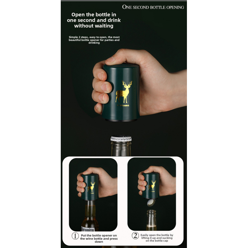 맥주병 오프너 창의적인 프레스형 자동 무흔적 인터넷 유 - Kitchen Gadgets Of 2025 리뷰 및 가격