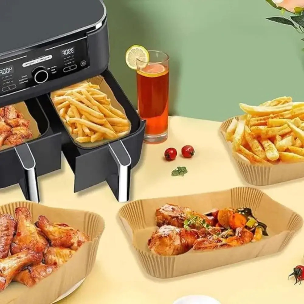 50/100pcs 일회용 에어 프라이어 종이 직사각형  - Kitchen Gadgets Air Fryer 리뷰 및 가격