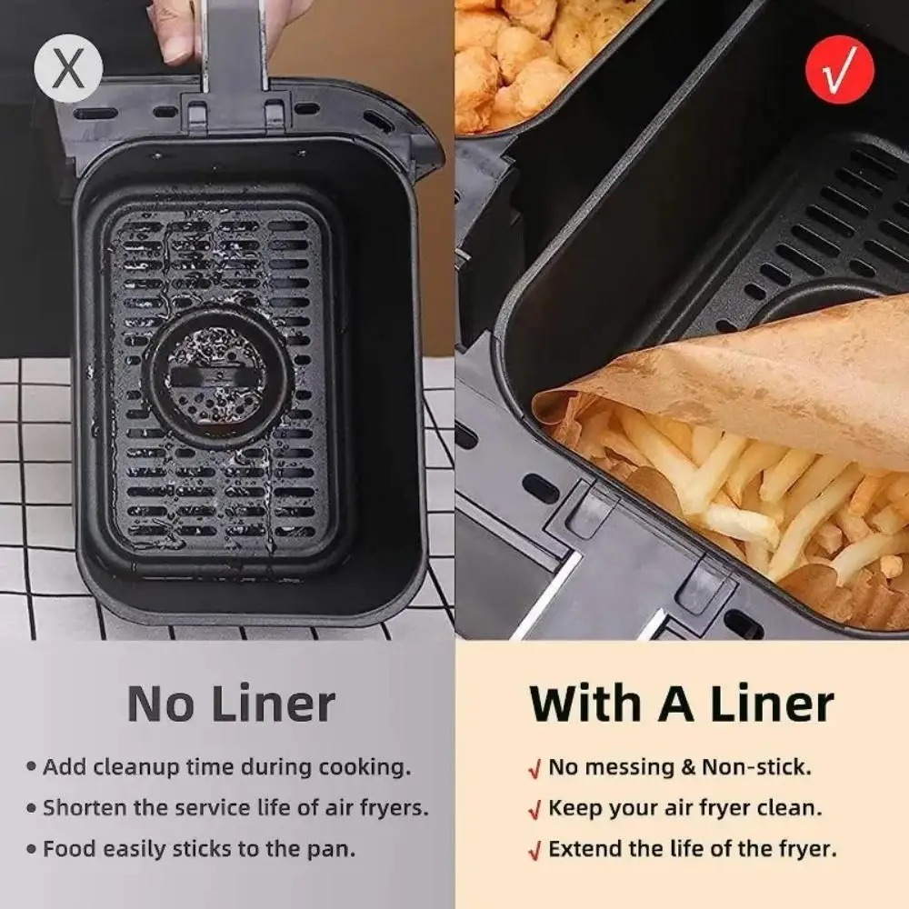 50/100pcs 일회용 에어 프라이어 종이 직사각형  - Kitchen Gadgets Air Fryer 리뷰 및 가격