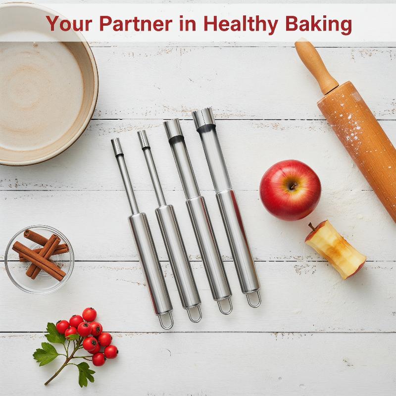 4pcs 과일 코어 제거기 커터 주방 도구 스테인레스  - Kitchen Home Gadgets 리뷰 및 가격