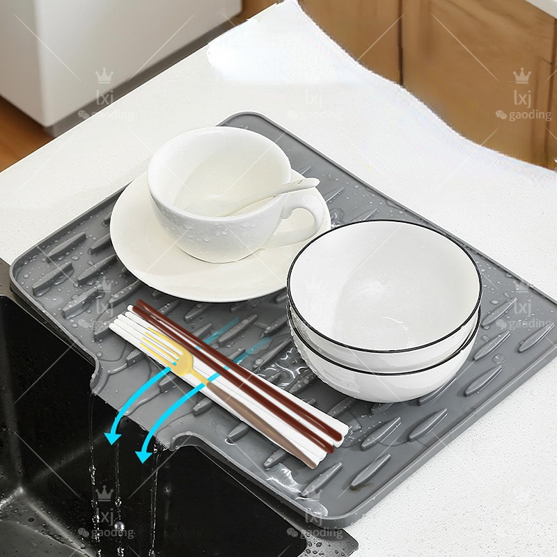 2025 식기 건조 매트 무유출 실리콘 건조 경사 배수 - Kitchen Gadgets Of 2025 리뷰 및 가격