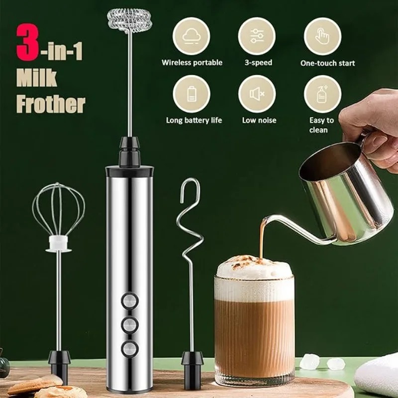 마그파이 3 in 1 핸드헬드 전동 우유 거품기 음료  - Kitchen Home Gadgets 리뷰 및 가격