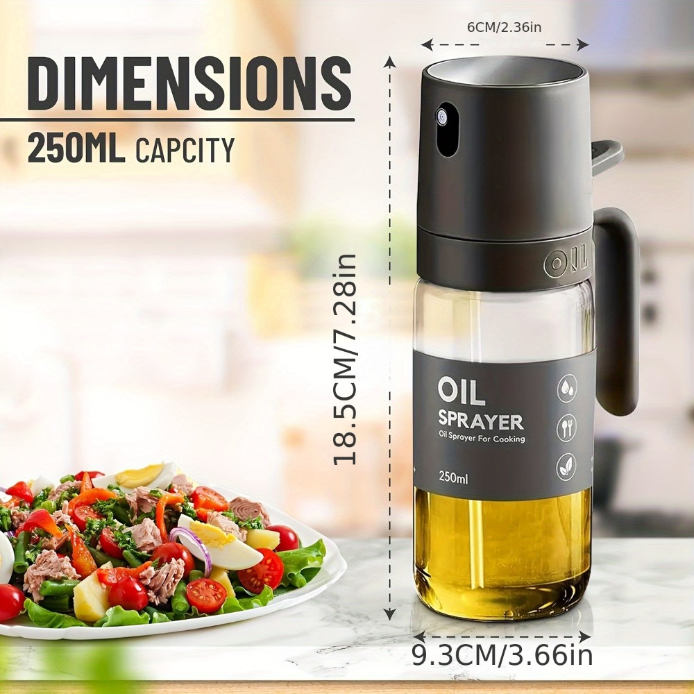 250ML 오일 스프레이어, 고붕규산 유리 BPA 프리 - Kitchen Gadgets Air Fryer 리뷰 및 가격