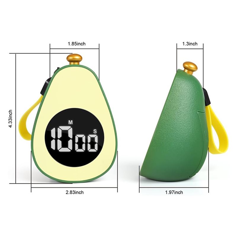 2025 핫 스타일 아보카도 디지털 카운트다운 타이머  - Kitchen Gadgets Of 2025 리뷰 및 가격