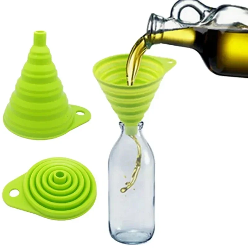 1/4개 실리콘 접이식 깔때기, 접을 수 있는 주방용  - Kitchen Gadgets Design 리뷰 및 가격