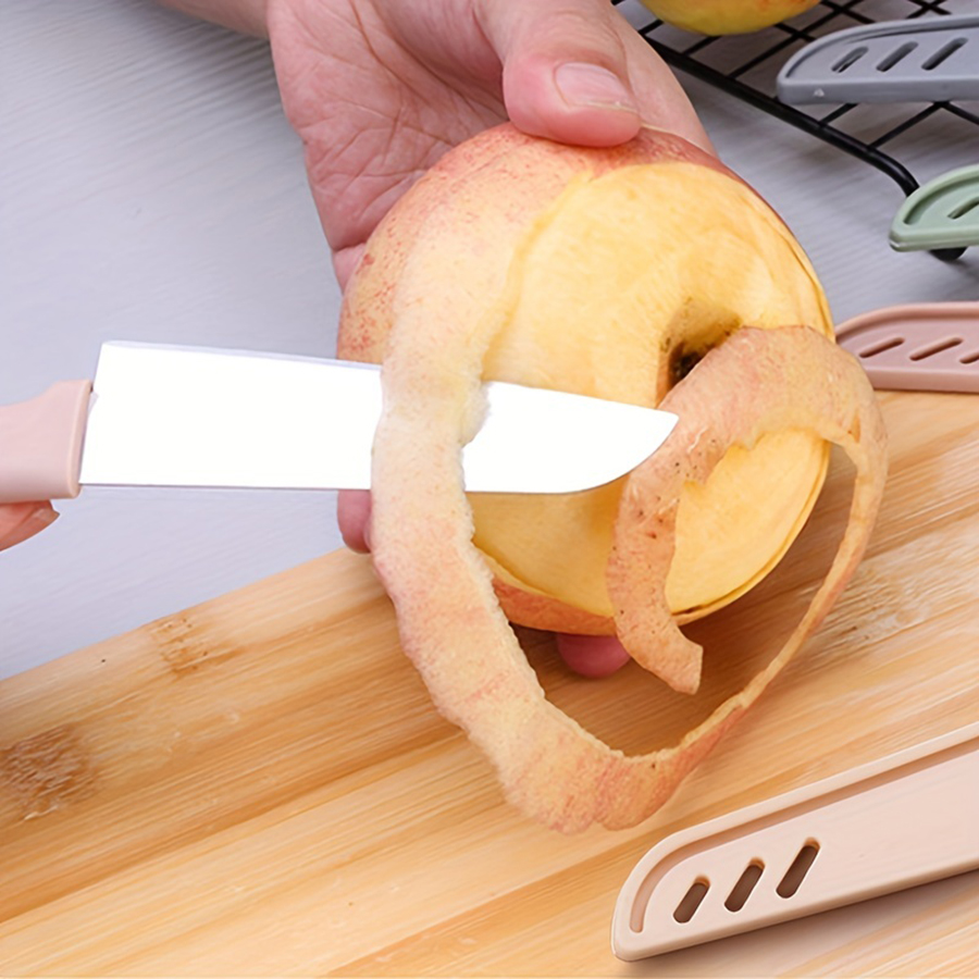 1PC 캔디 컬러 휴대용 과일 칼 PP 스테인레스 스틸 - Kitchen Gadgets Design 리뷰 및 가격