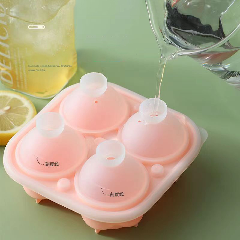 3D 장미 모양 실리콘 아이스 몰드 4구 아이스 큐브  - Kitchen Gadgets Baking 리뷰 및 가격