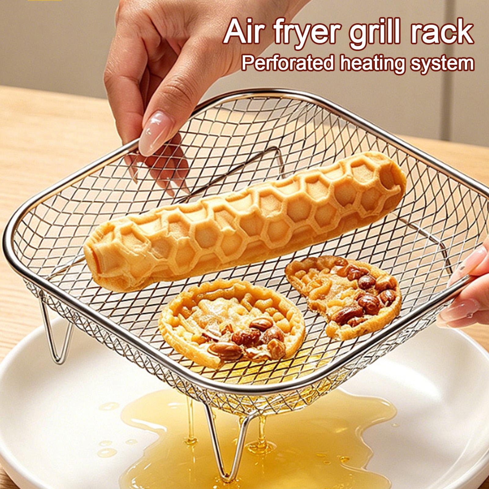 에어프라이어 랙 스테인리스 스틸 스태커블 그릴 식품 건 - Kitchen Gadgets Air Fryer 리뷰 및 가격